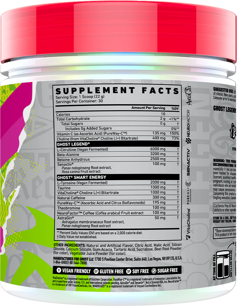 Ghost Legend V4 Warheads Sour Watermelon (30 doses) - Image 2