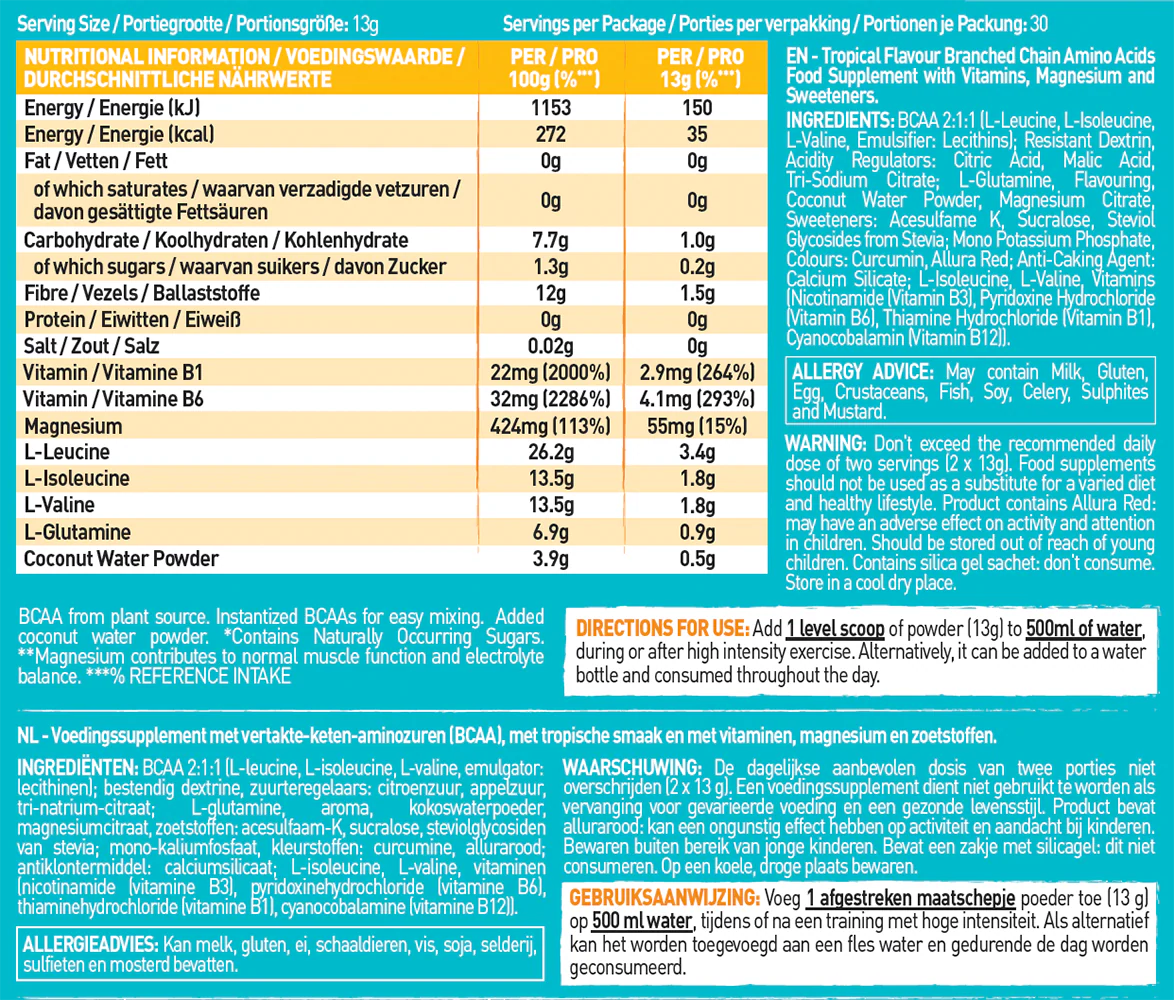 Grenade BCAA Tropical (390 g) - Image 2