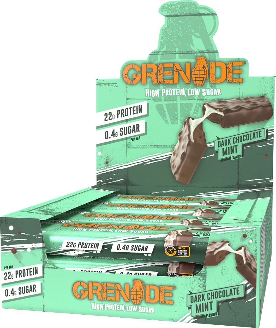 Grenade Protein Bar Chocolat noir Menthe (12 x 60 g)