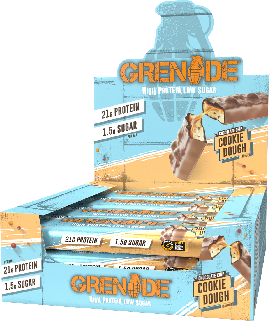 Grenade Protein Bar Pâte à cookie et Pépites de chocolat (12 x 60 g)