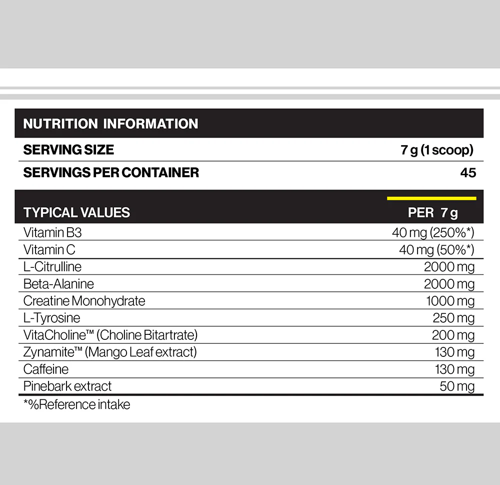 Jack3d Advanced Pre-workout White Energy (315 g) - Image 3