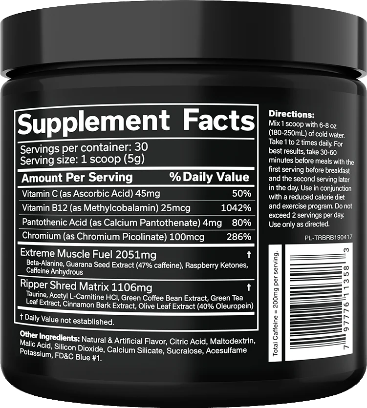 JNX Sports The Ripper Framboise bleue (150 g) - Image 2