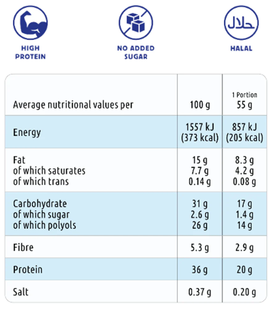 Kaimun Protein Bars White Mocha (12 x 55 g) - Image 3