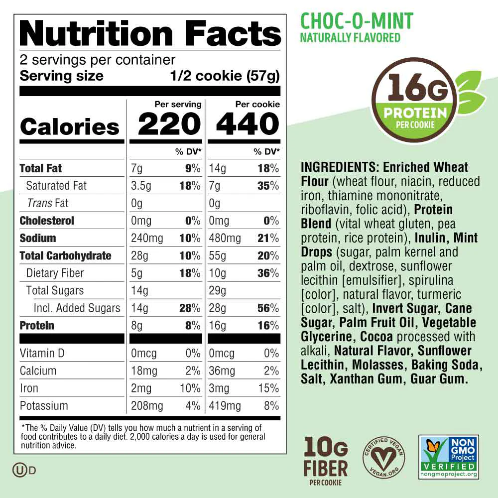 Lenny & Larry Complete Cookie Chocolat Menthe (12 x 113 g) - Image 3