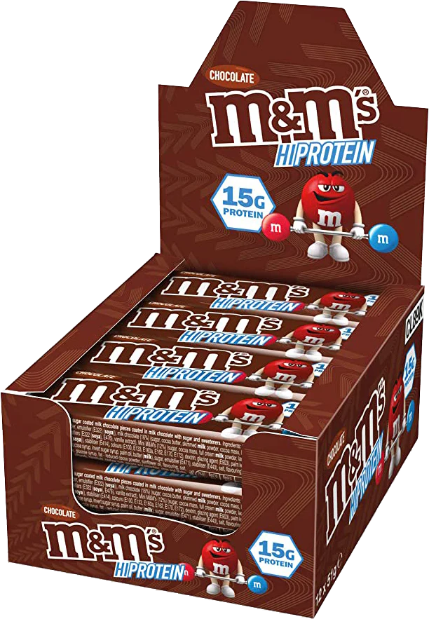 M&M's HiProtein Chocolate Bar (12 x 51 g)