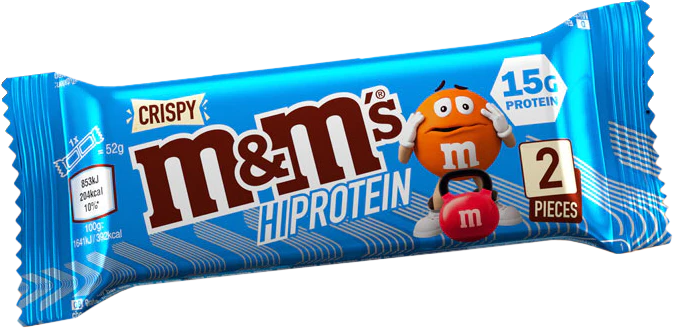 M&M's HiProtein Crispy Bar (12 x 52 g) - Image 2
