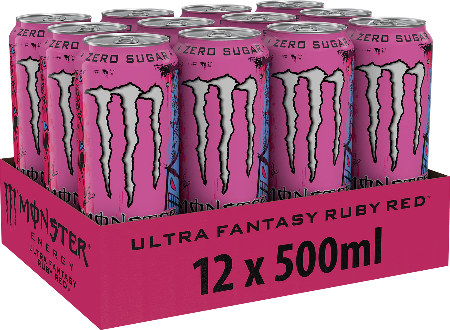 Monster Energy Ultra Fantasy Red (12 x 500 ml) - Image 3