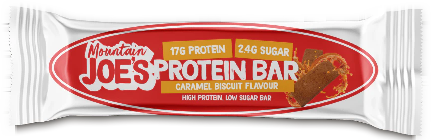 Mountain Joe's Protein Bar Caramel Biscuit (12 x 55 g) - Image 2