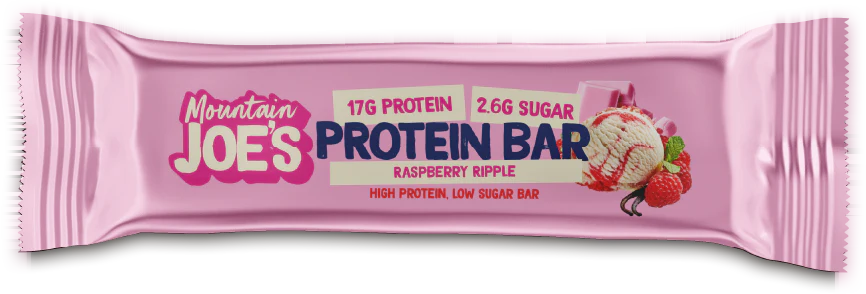 Mountain Joe's Protein Bar Raspberry Ripple (12 x 55 g) - Image 2