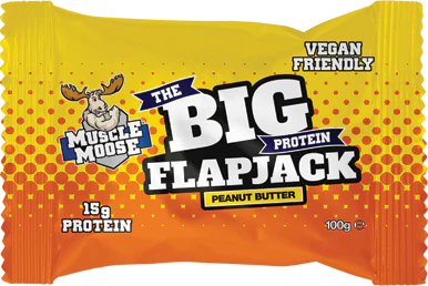 Muscle Moose Big Protein Flapjack Beurre de cacahuètes (12 x 100 g) - Image 2