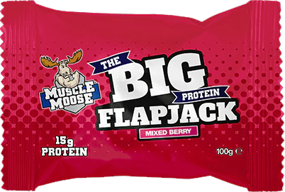 Muscle Moose Big Protein Flapjack Mixed Berry (12 x 100 g) - Image 2