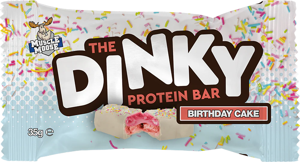 Muscle Moose The Dinky Protein Bar Birthday Cake (12 x 35 g) - Image 2