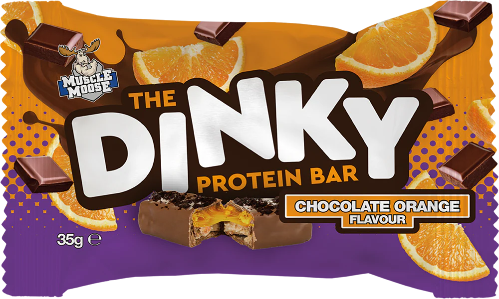 Muscle Moose The Dinky Protein Bar Chocolat Orange (12 x 35 g) - Image 2