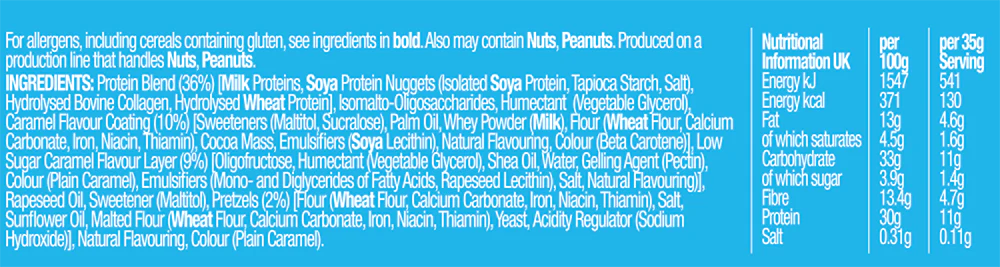 Muscle Moose The Dinky Protein Bar Salted Caramel Pretzel (12 x 35 g) - Image 3