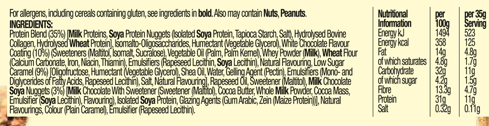 Muscle Moose The Dinky Protein Bar Cookie Chocolat blanc (12 x 35 g) - Image 3