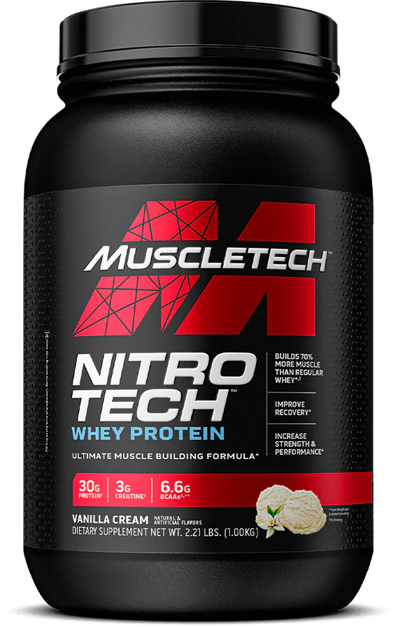 MuscleTech Nitro Tech Whey Protein Vanilla Cream (908 g)