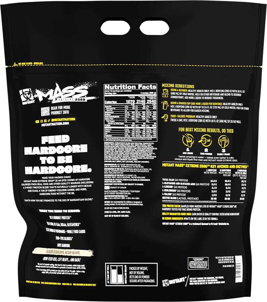 Mutant Mass Extreme 2500 Cookies & Cream (5450 g) - Image 2