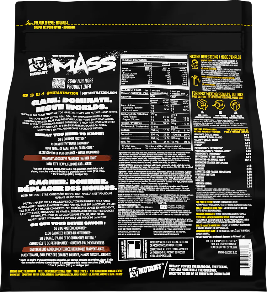 Mutant Mass Triple Chocolate (2270 g) - Image 2