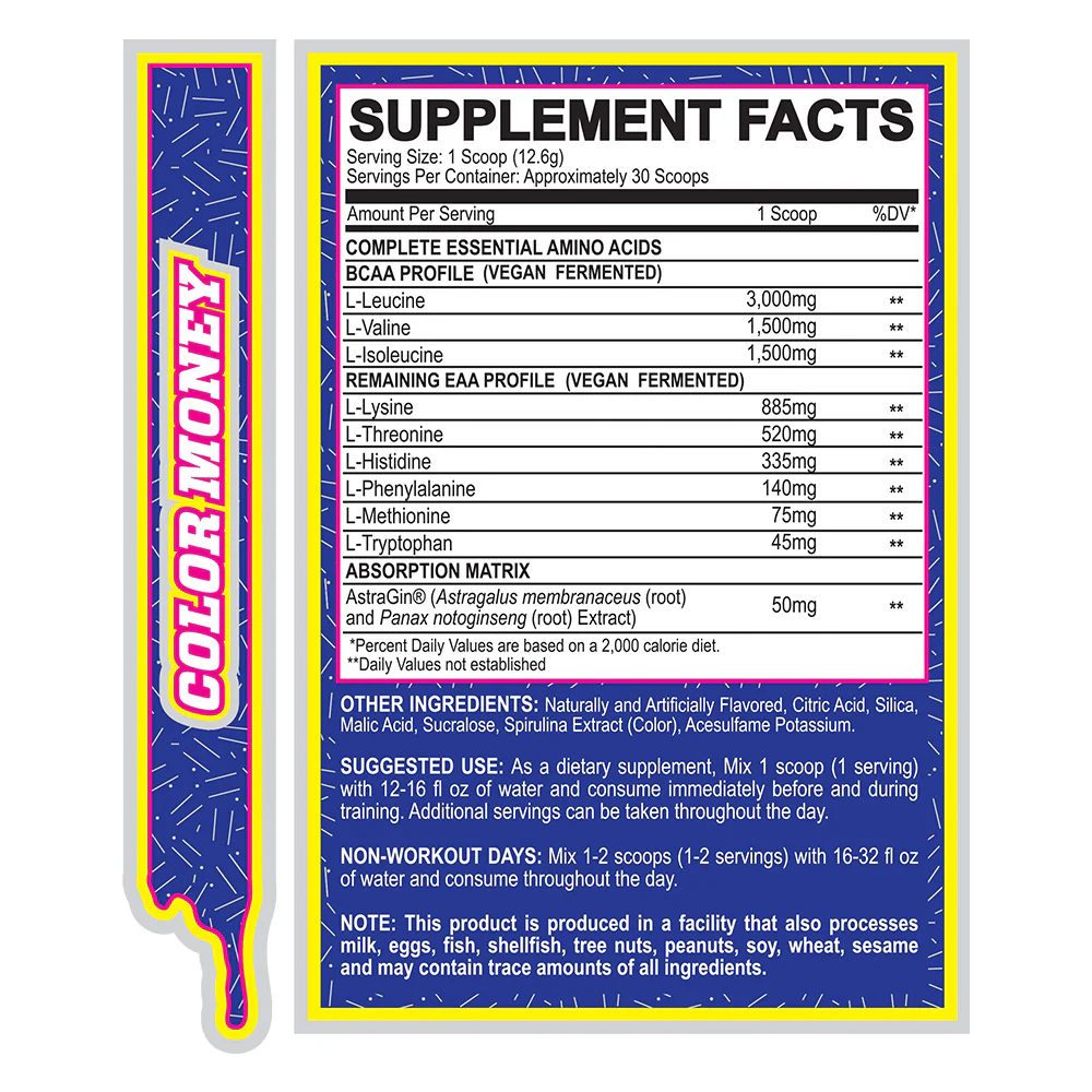 MyoBlox 24/7 Aminos Color Money (30 doses) - Image 2