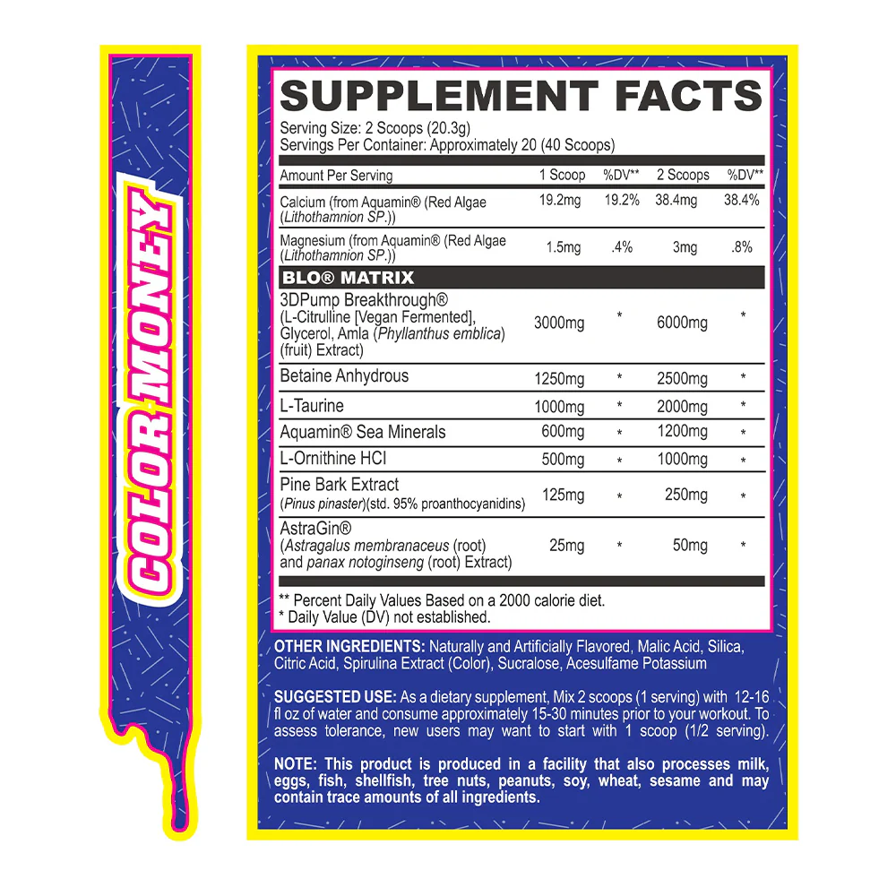 MyoBlox BLO Muscle Pump Color Money (40 doses) - Image 2
