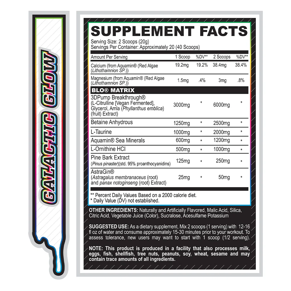 MyoBlox BLO Muscle Pump Galactic Glow (40 doses) - Image 2