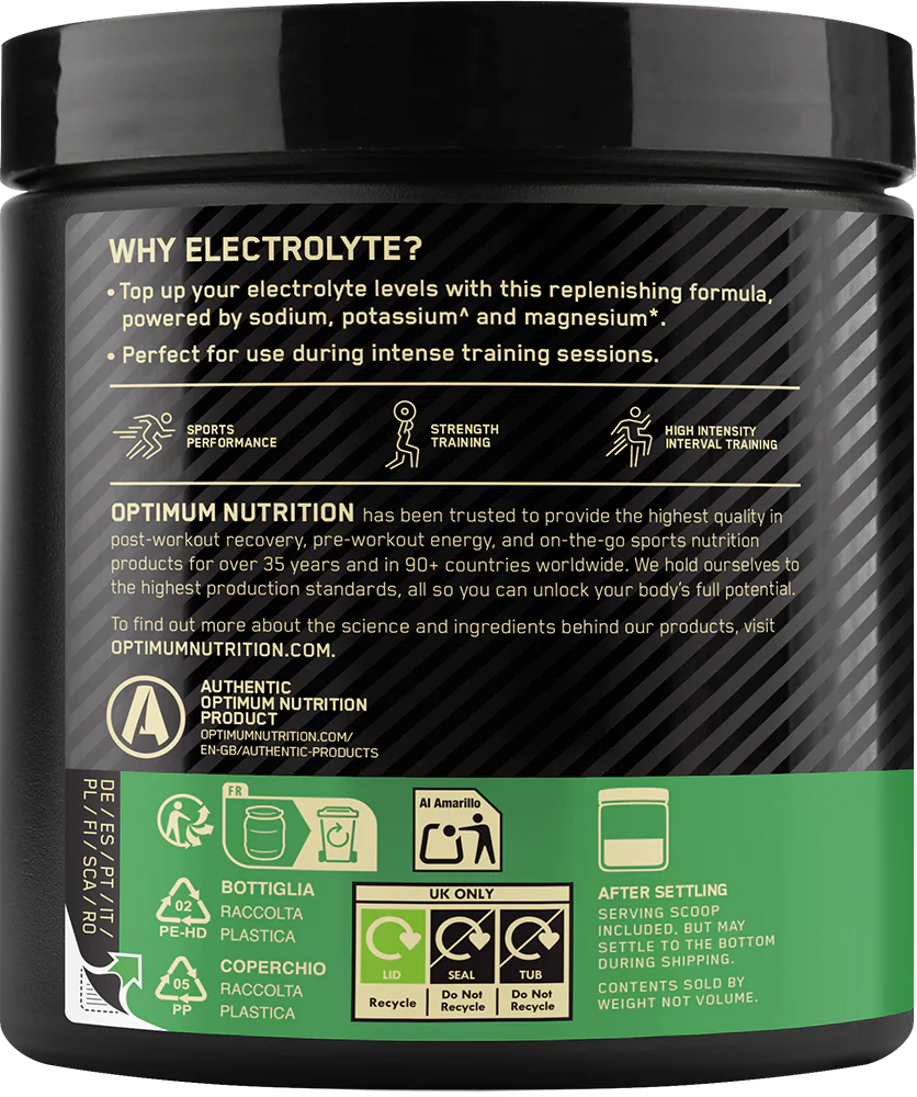 Optimum Nutrition Electrolyte Powder Fruits des bois (264 g) - Image 3