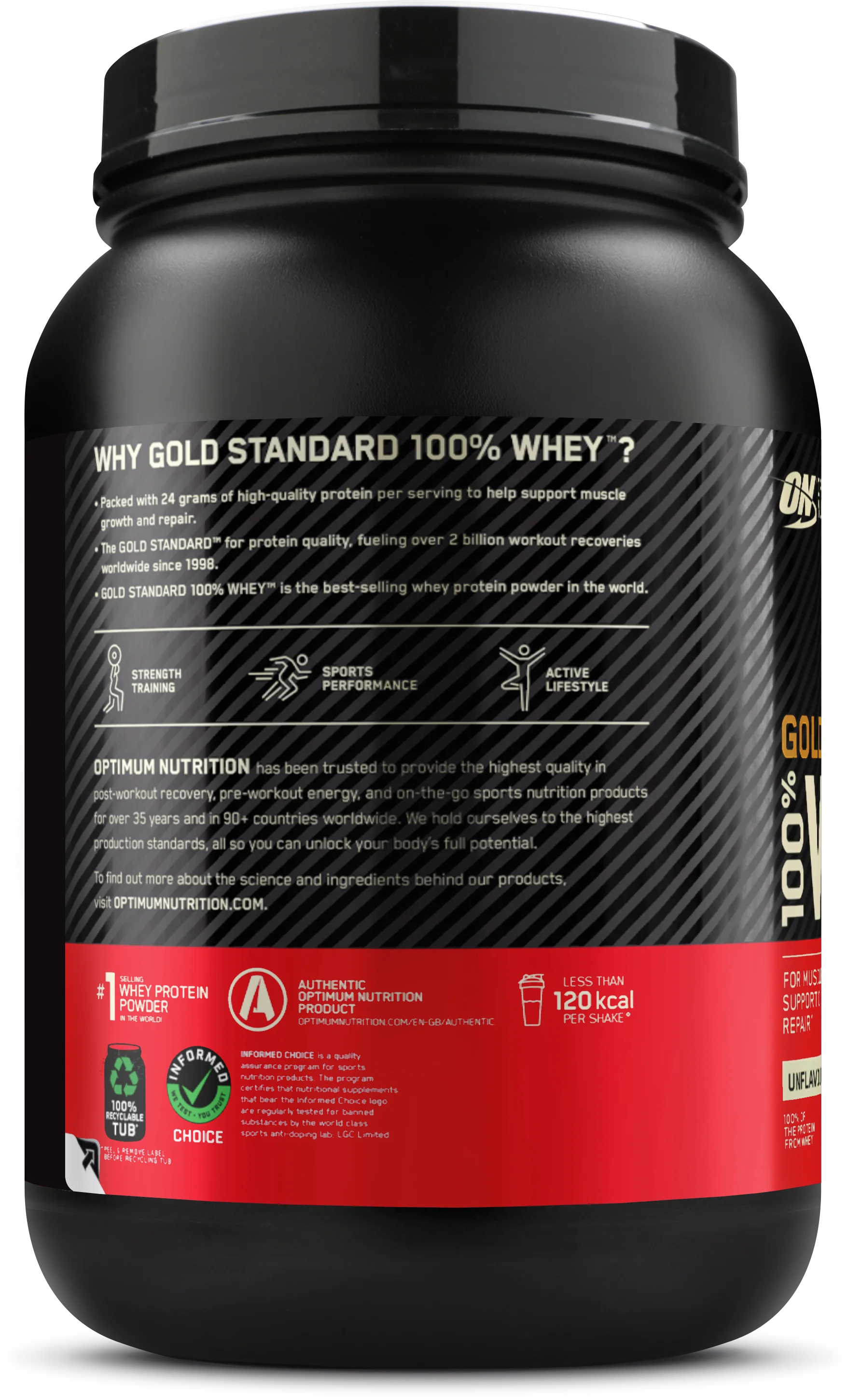 Optimum Nutrition Gold Standard 100% Whey Neutre (900 g) - Image 2