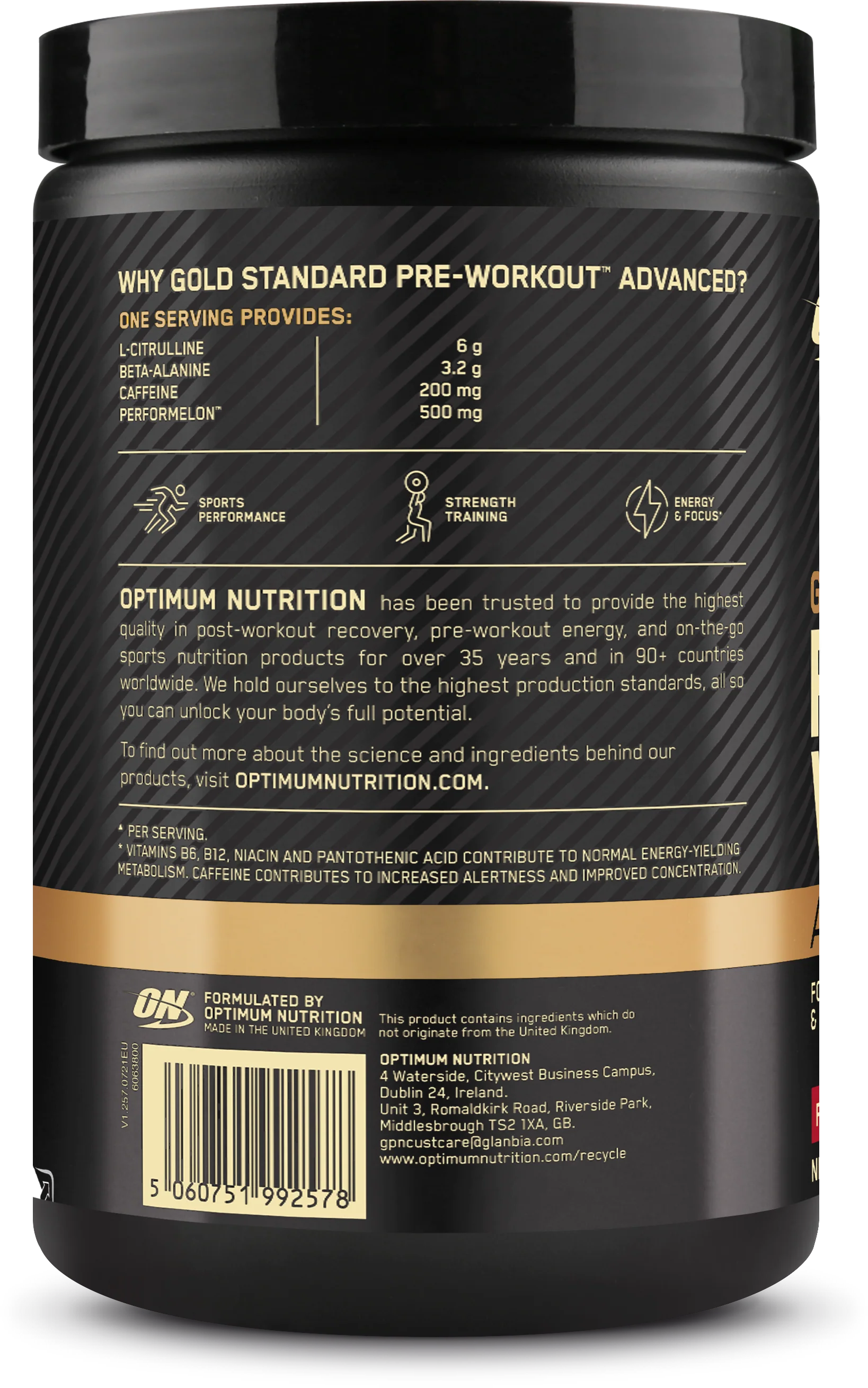 Optimum Nutrition Gold Standard Pre-workout Advanced Fruit Punch (420 g) - Image 3