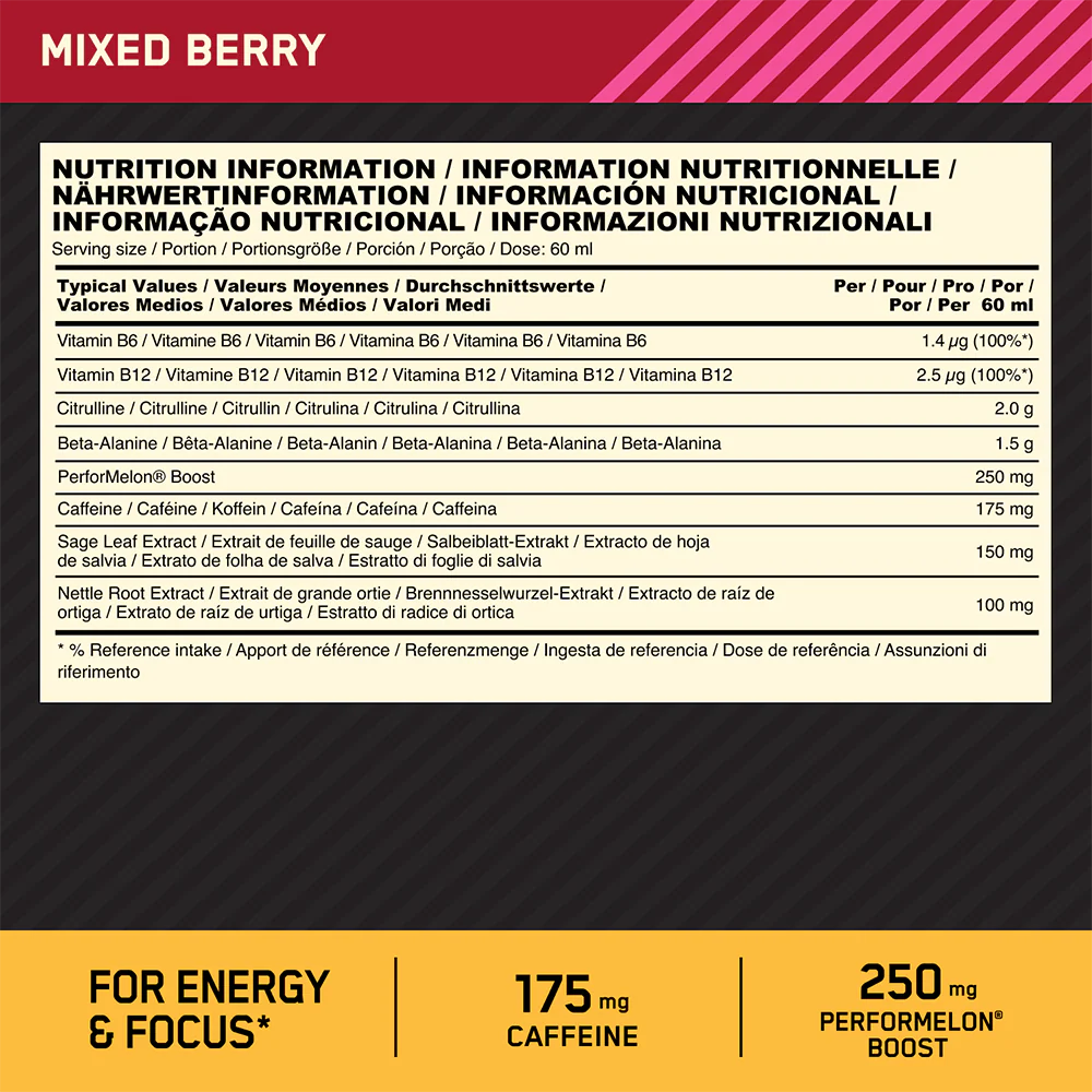 Optimum Nutrition Gold Standard Pre-workout Shot - Image 2