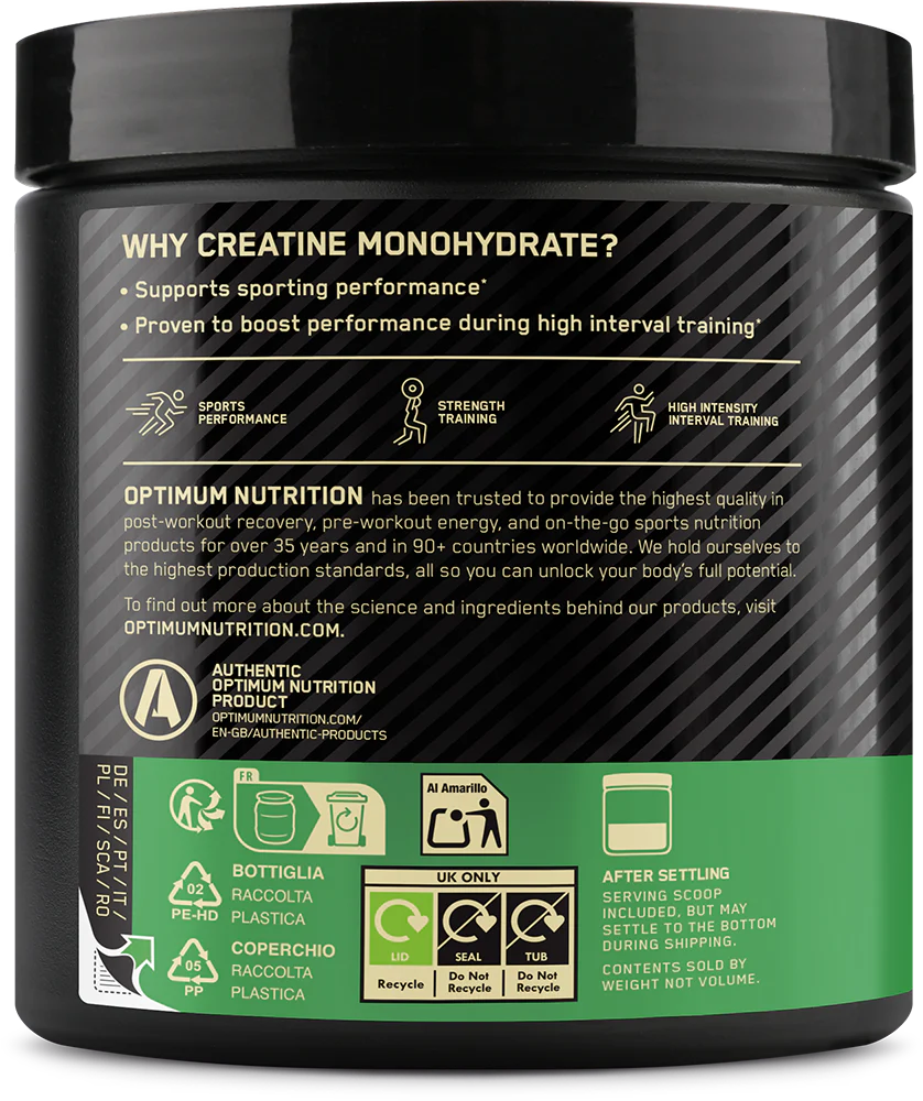 Optimum Nutrition Micronised Creatine Powder Fruit Punch (247,5 g) - Image 3