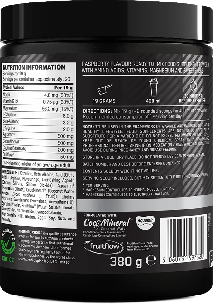 Optimum Nutrition Platinum Pump Pre-workout Framboise bleue (380 g) - Image 2