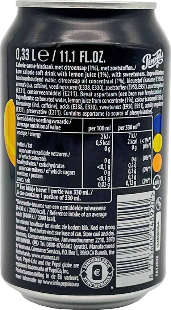 Pepsi Max Citron (24 x 330 ml) - Image 3