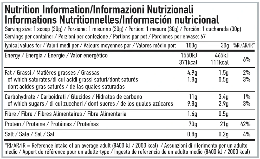 PER4M Whey Protein Cookies & Cream (2010 g) - Image 2