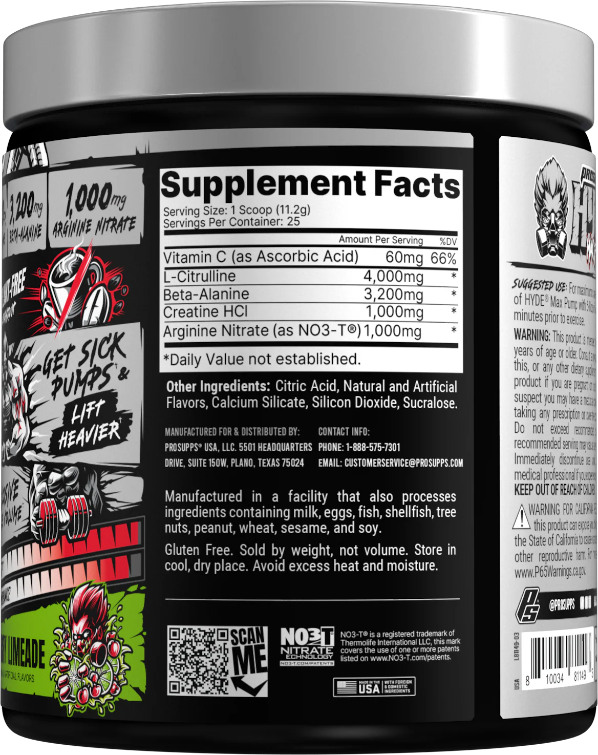 ProSupps HYDE Max Pump Fruit Punch (280 g) - Image 3
