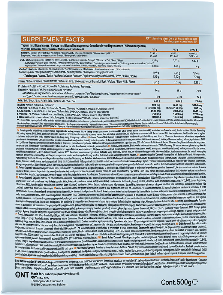 QNT Light Digest Whey Protein Caramel Beurre Salé (500 g) - Image 2