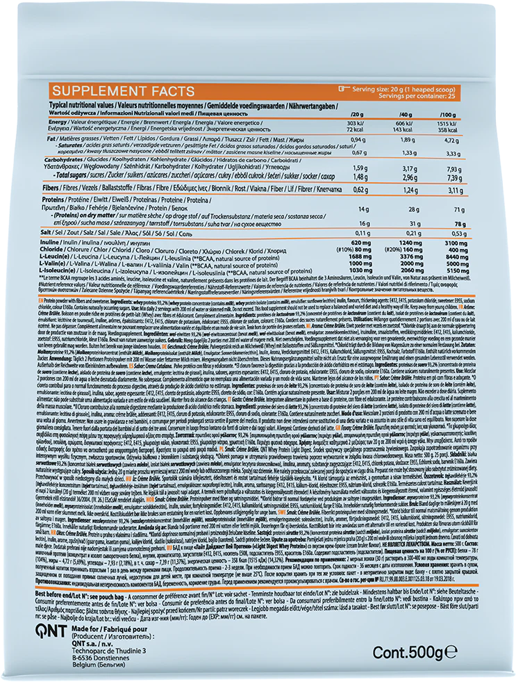 QNT Light Digest Whey Protein Crème brûlée (500 g) - Image 2