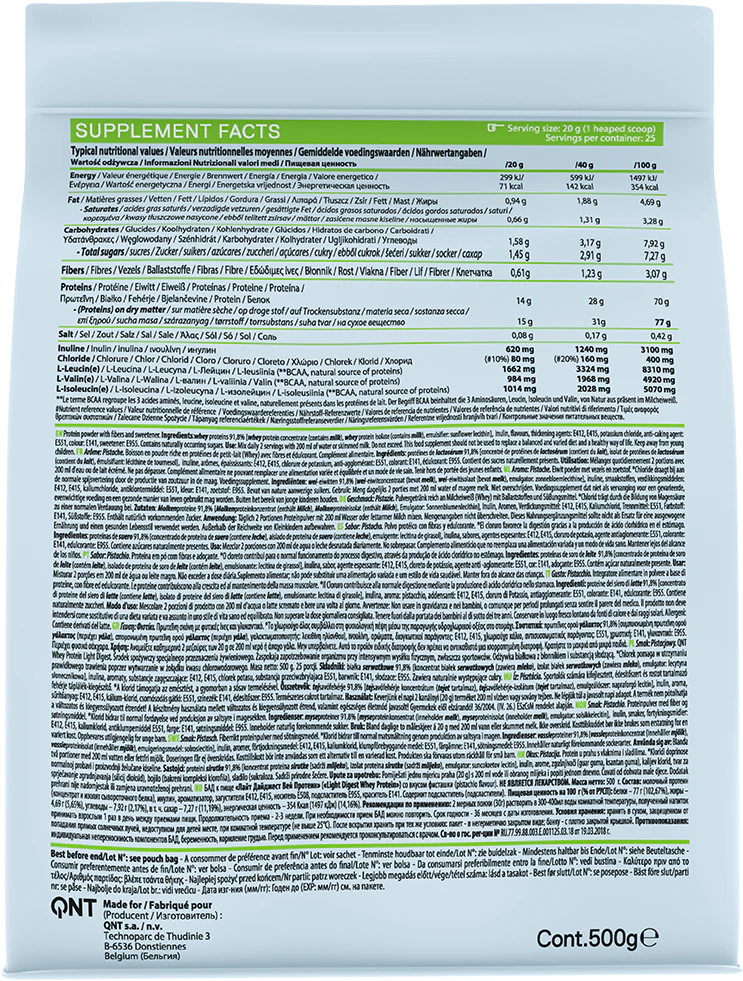 QNT Light Digest Whey Protein Pistache (500 g) - Image 2