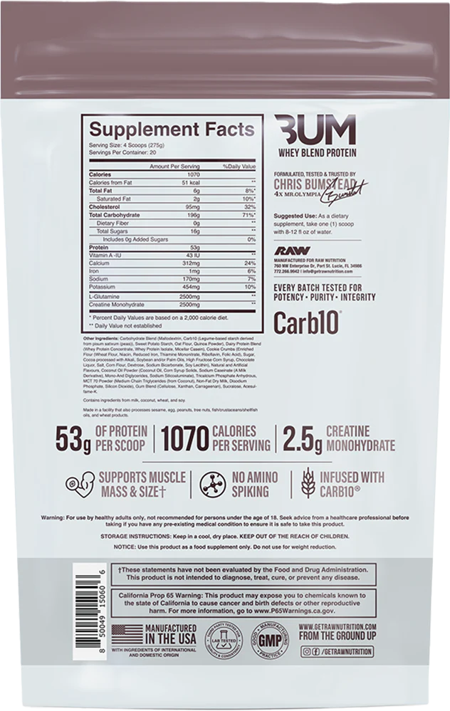 RAW CBUM Mass Gainer - Image 2
