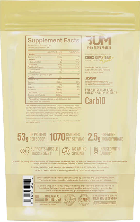 RAW CBUM Mass Gainer - Image 2