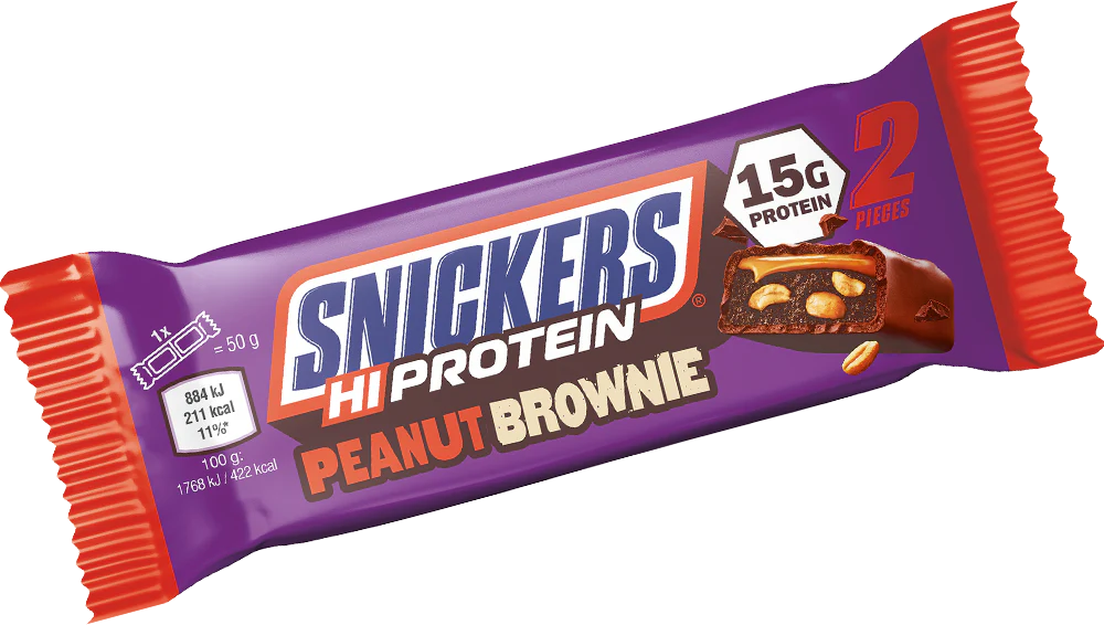 Snickers HiProtein Peanut Brownie (12 x 50 g) - Image 2