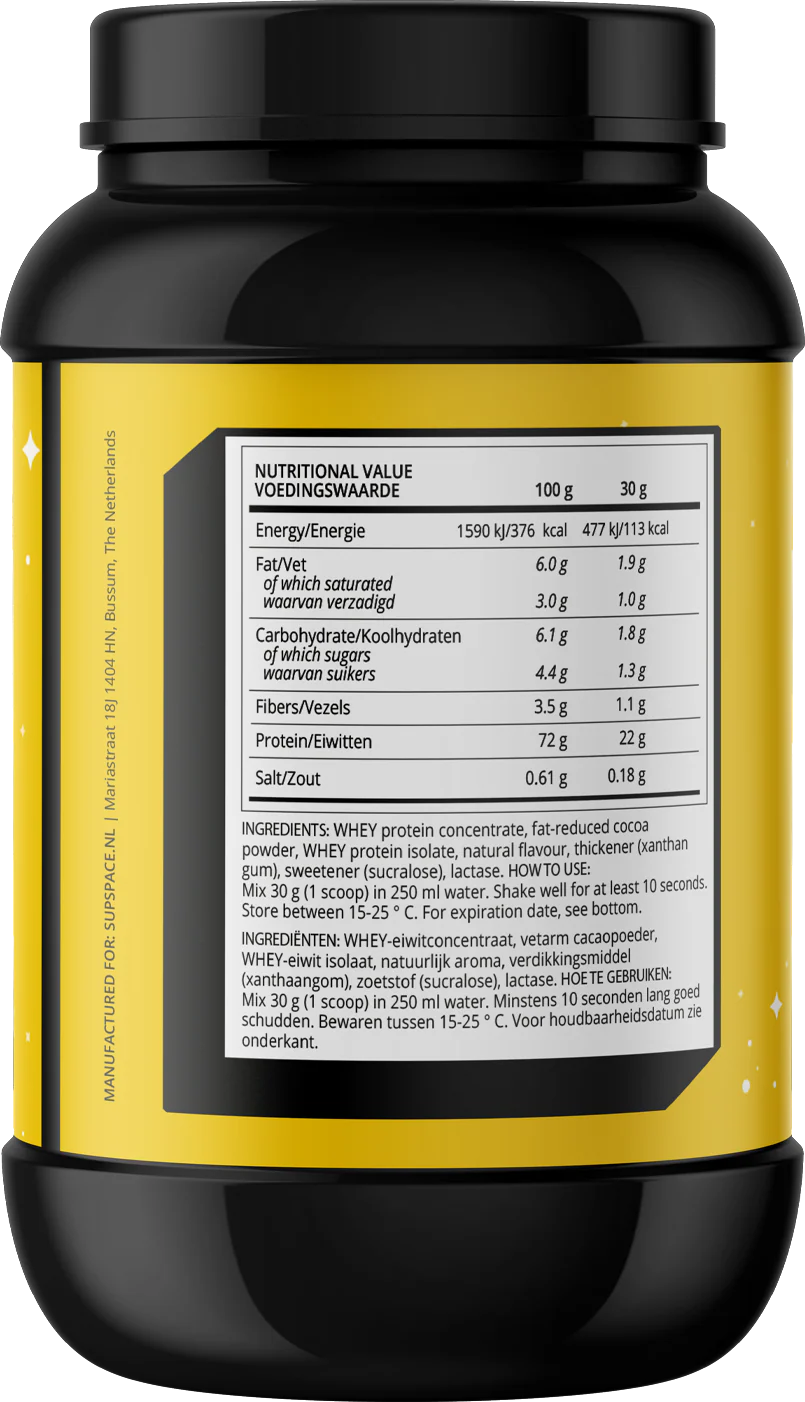 Supspace Milky Whey Protein Chocolat (1800 g) - Image 2