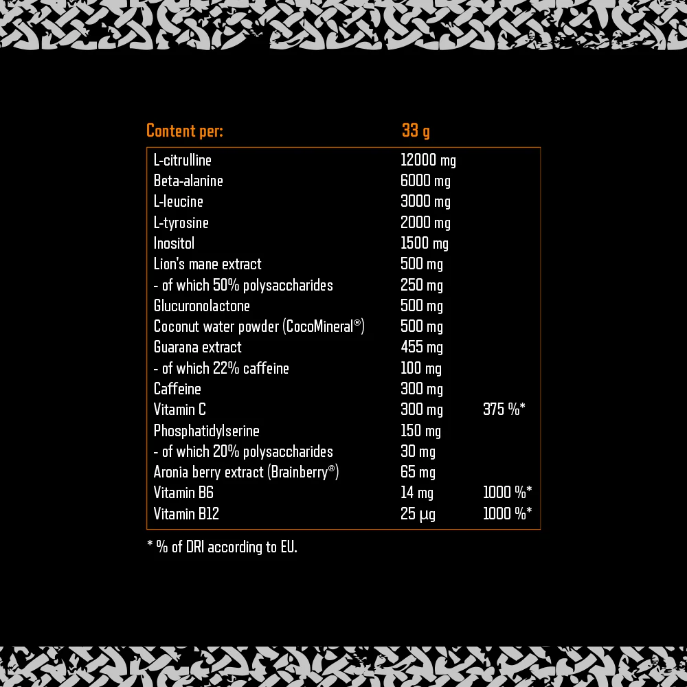 Viking Power Leviathan Hardcore PWO Orange (660 g) - Image 2