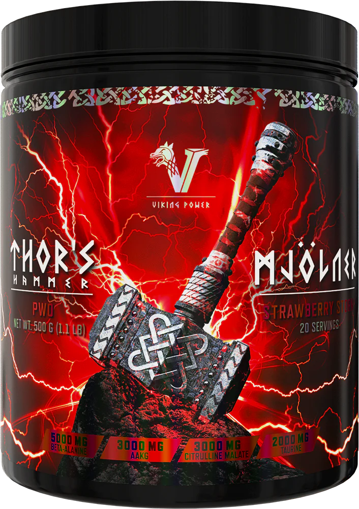 Viking Power Thor's Hammer Pre-workout Strawberry Storm (500 g)