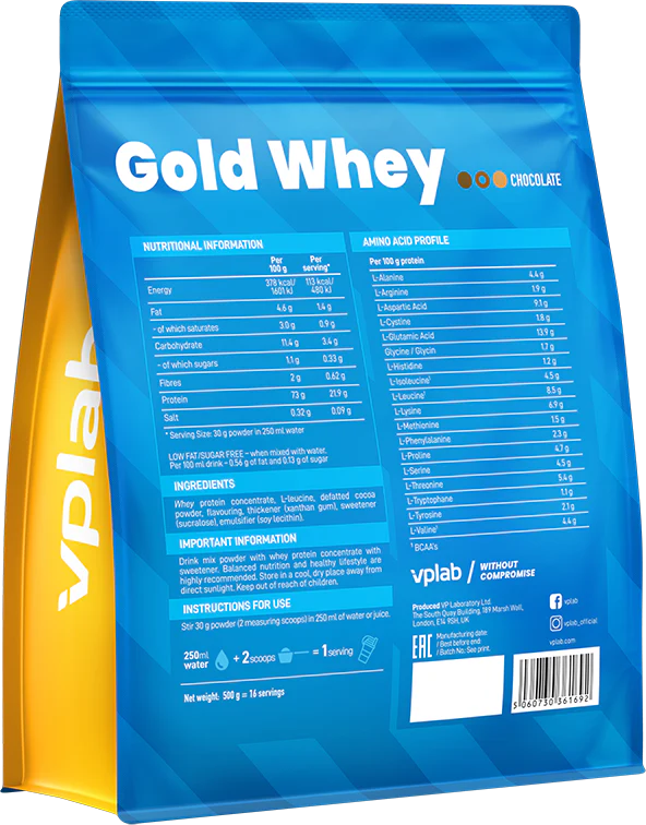 VPLab Gold Whey Chocolat (500 g) - Image 2
