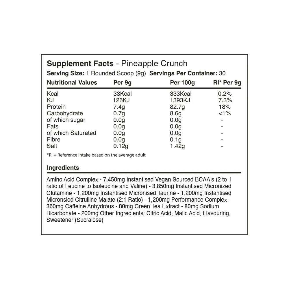 Warrior Amino Blast BCAA - Image 2