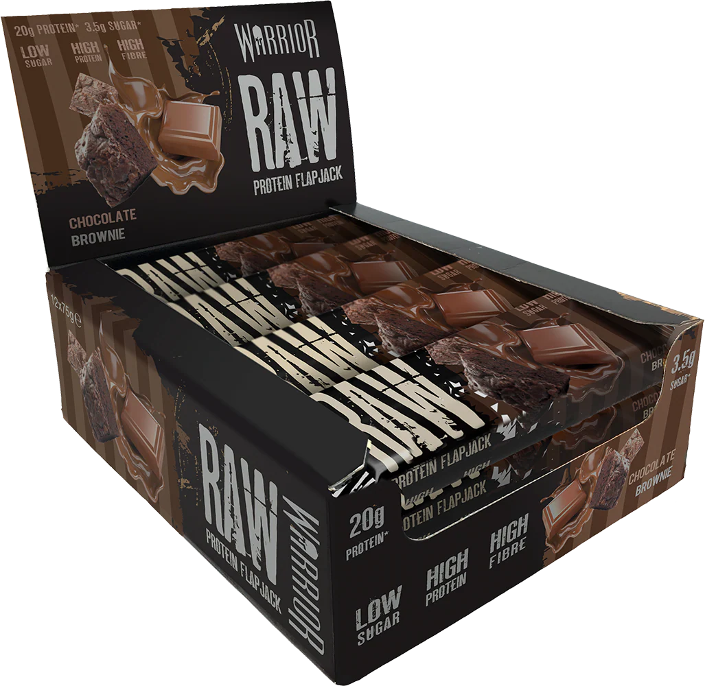 Warrior Raw Protein Flapjack Choco Brownie (12 x 75 g)