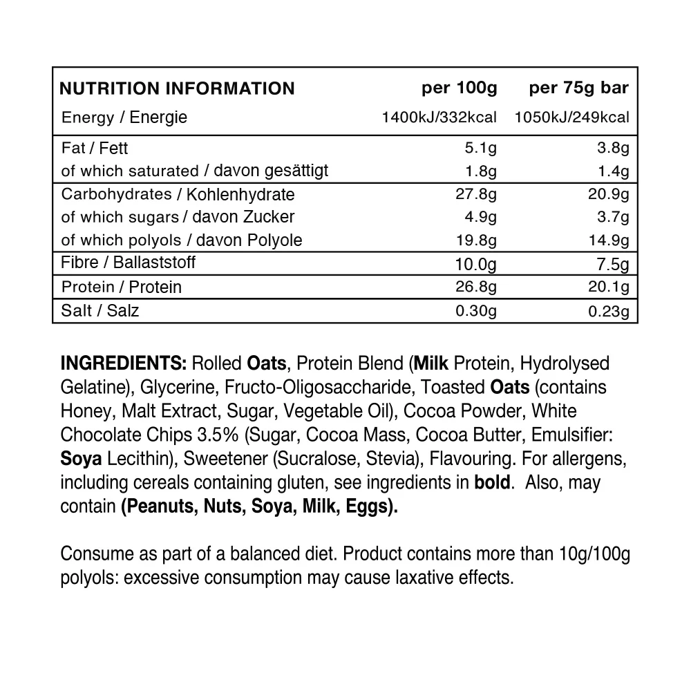 Warrior Raw Protein Flapjack Chocolat Orange (12 x 75 g) - Image 2