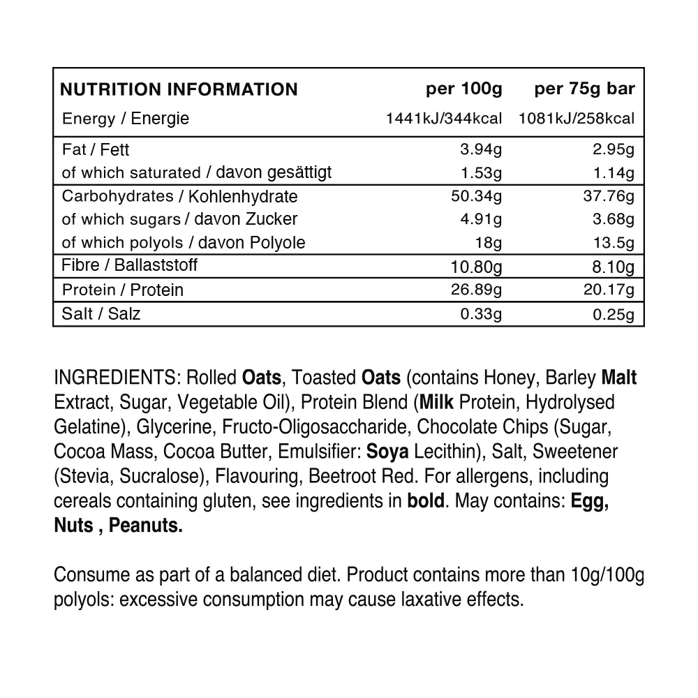 Warrior Raw Protein Flapjack Red Velvet Cake (12 x 75 g) - Image 2