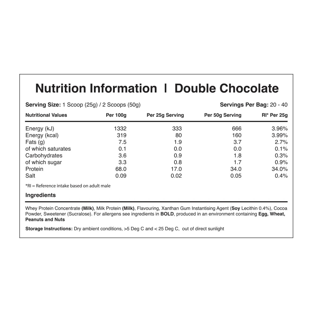 Warrior Whey Double Chocolat (1000 g) - Image 2